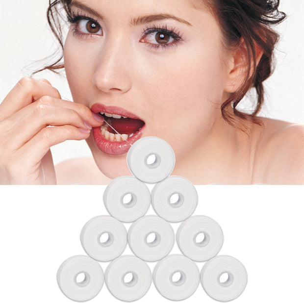 Waxed Mint Dental Flosser Spool