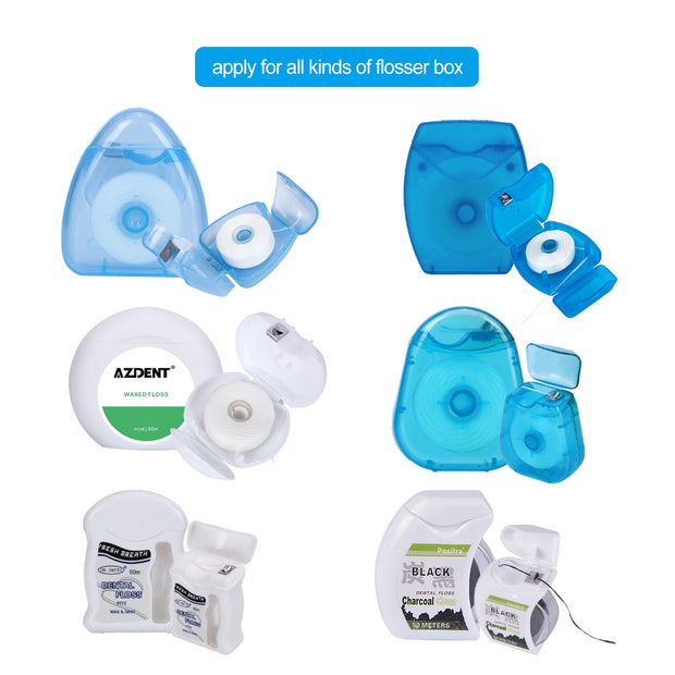 Waxed Mint Dental Flosser Spool